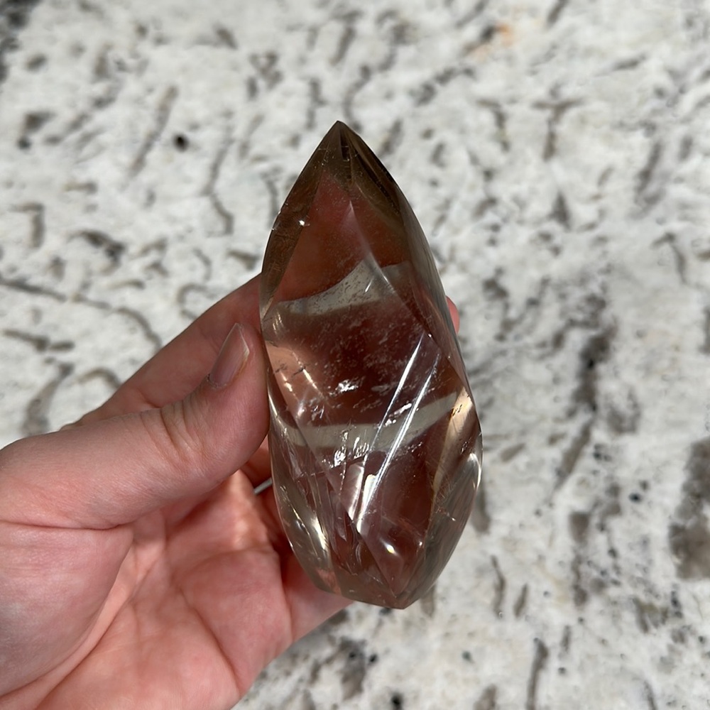 Smokey quartz flame